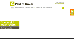 Desktop Screenshot of pgauerlaw.com